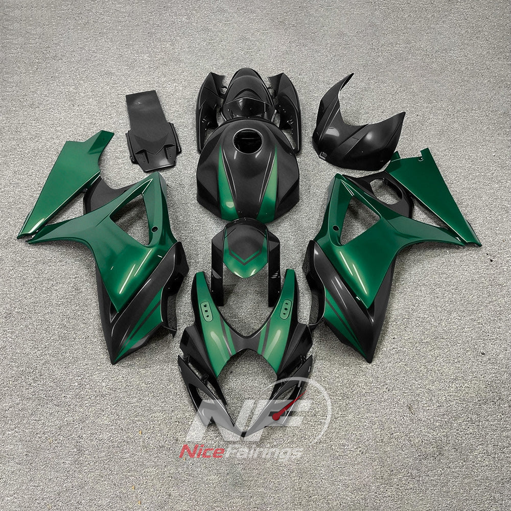 Aftermarket Motorcycle Cowling Kit Compatible with Suzuki GSX-R1000 2007-2008 | NiceFairings - paint design NO.7 option image