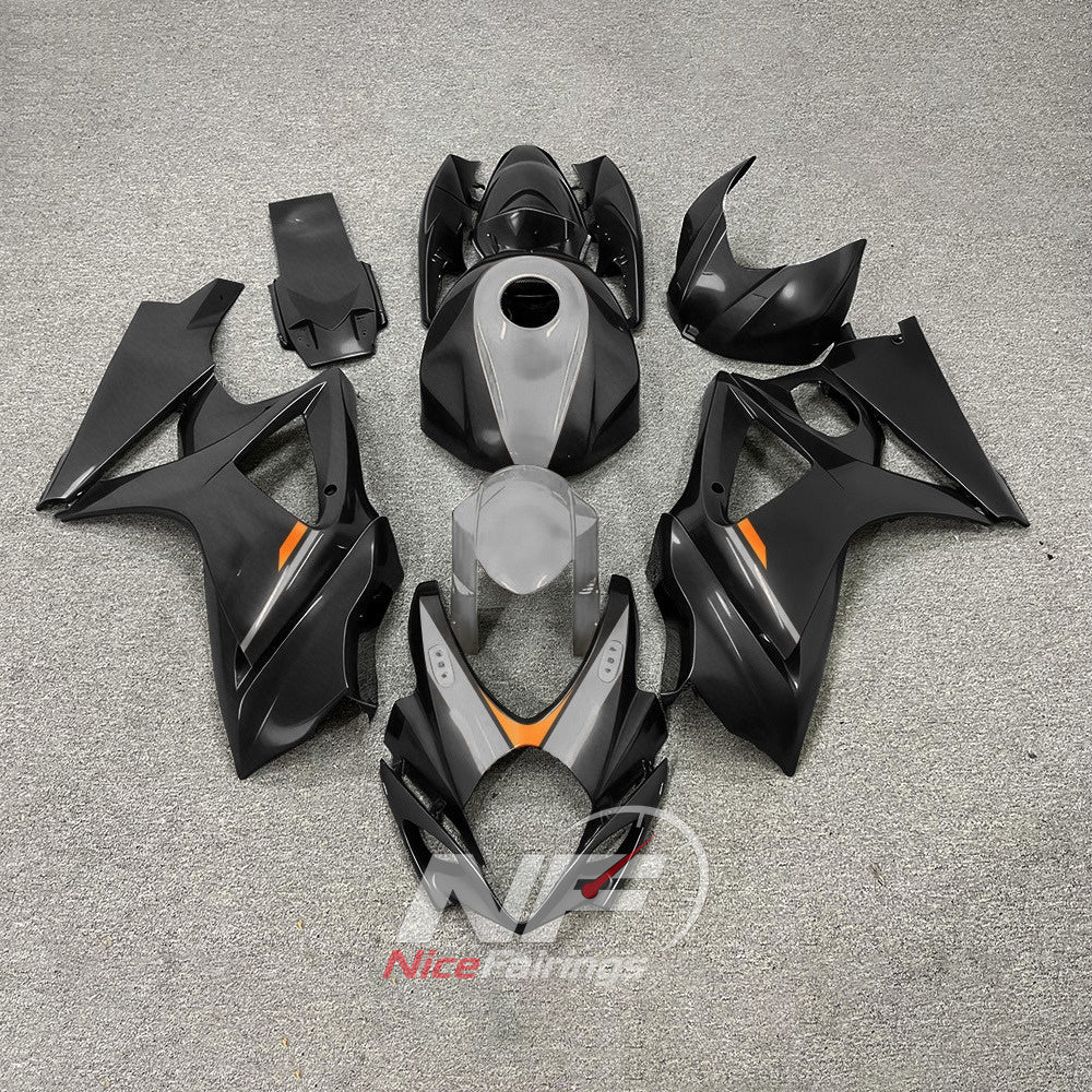 Aftermarket Motorcycle Cowling Kit Compatible with Suzuki GSX-R1000 2007-2008 | NiceFairings - paint design NO.9 option image