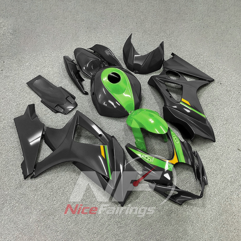 Replacement Sportbike Fairing Set Compatible with Suzuki GSX-R1000 2007-2008 | NiceFairings - side angle image