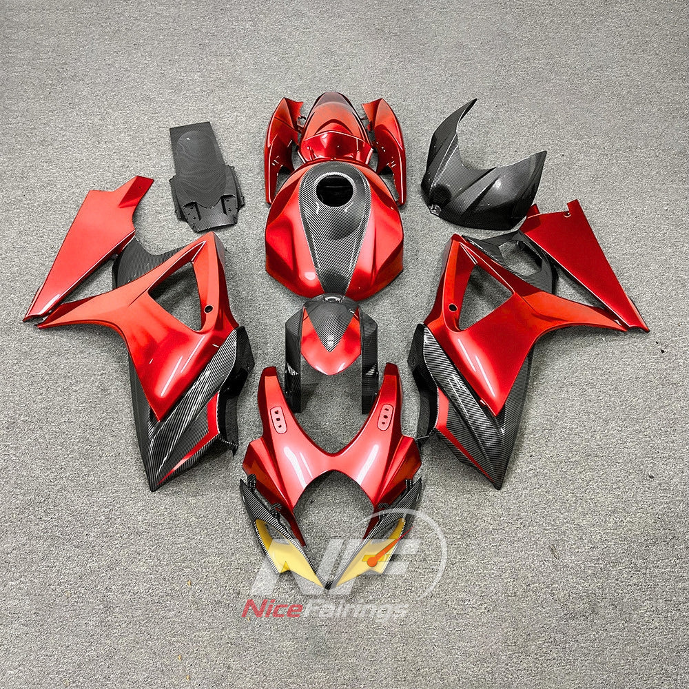Aftermarket ABS Body Panel Kit Fits 2007-2008 Suzuki GSX-R1000 | NiceFairings - paint design NO.5 option image