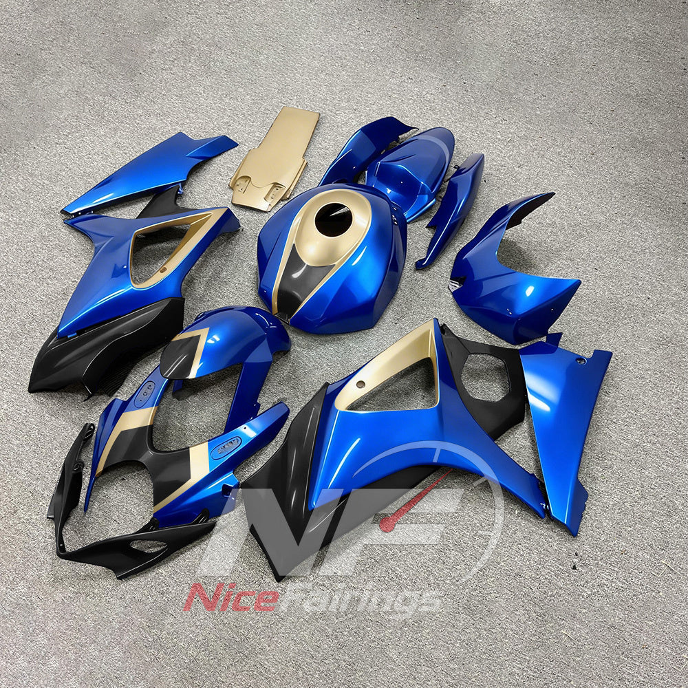 Custom-Painted Sportbike Bodywork Set Compatible with Suzuki GSX-R1000 2007-2008 | NiceFairings - side angle image