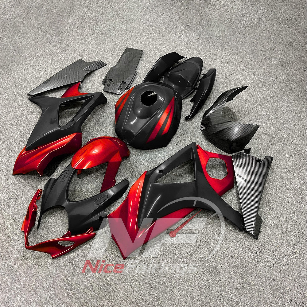 Replacement ABS Cowling Panel Kit Compatible with Suzuki GSX-R1000 2007-2008 | NiceFairings - front angle image