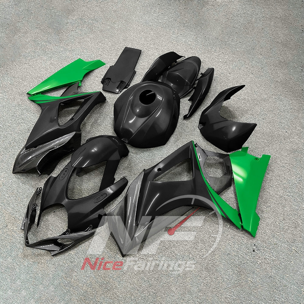 ABS Injection Fairing Kit Fits 2007-2008 Suzuki GSX-R1000 | NiceFairings - front angle image