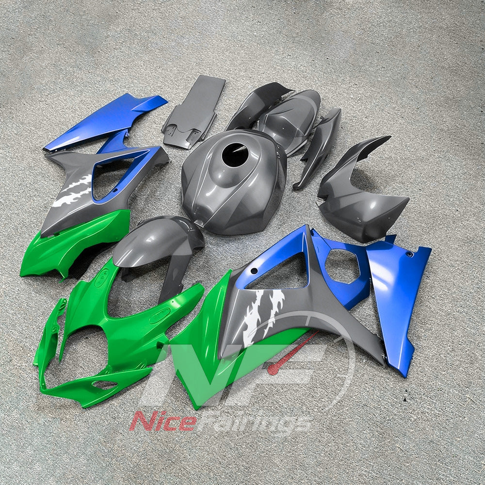 Replacement ABS Plastic Fairing Kit Compatible with Suzuki GSX-R1000 2007-2008 | NiceFairings - front angle image