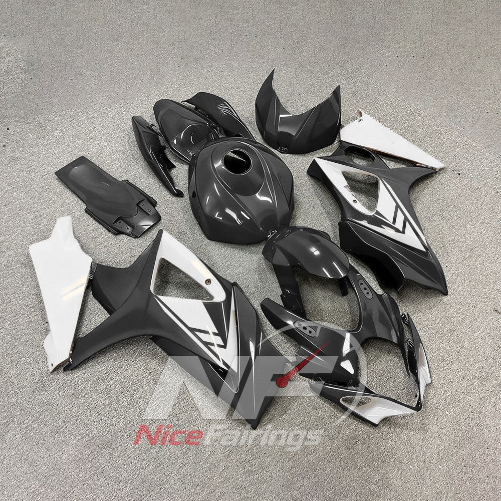 Replacement Injection-Molded Bodywork Set Fits 2007-2008 Suzuki GSX-R1000 | NiceFairings - side angle image