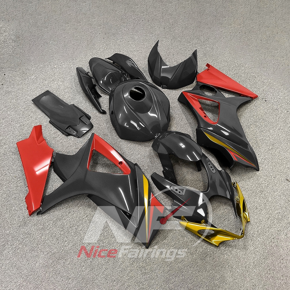 Custom-Painted ABS Body Panel Kit Fits Suzuki GSX-R1000 2007-2008 | NiceFairings - side angle image