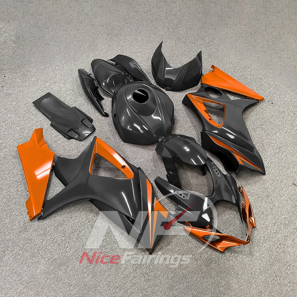 Aftermarket Motorcycle Fairing Kit Fits 2007-2008 Suzuki GSX-R1000 | NiceFairings - side angle image