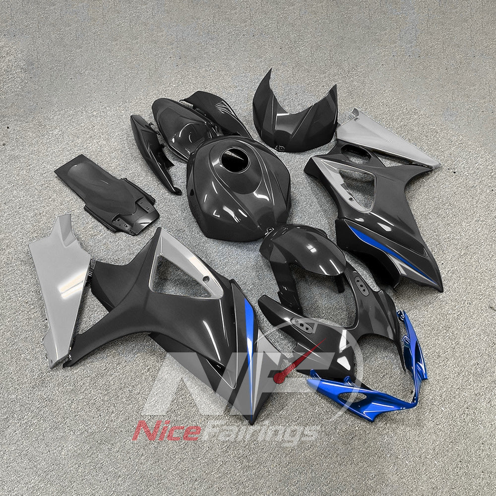Replacement ABS Plastic Fairing Set Compatible with Suzuki GSX-R1000 2007-2008 | NiceFairings - side angle image