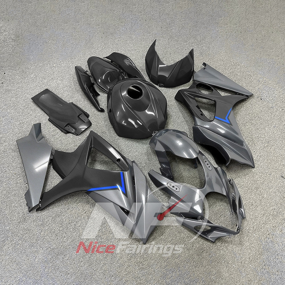 ABS Plastic Bodywork Kit Compatible with Suzuki GSX-R1000 2007-2008 | NiceFairings - side angle image