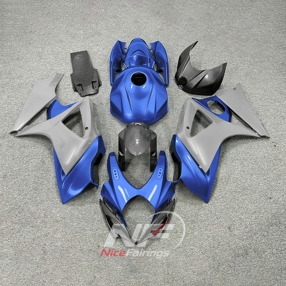 Painted Injection-Molded Bodywork Set Compatible with Suzuki GSX-R1000 2007-2008 | NiceFairings - paint design NO.5 option image