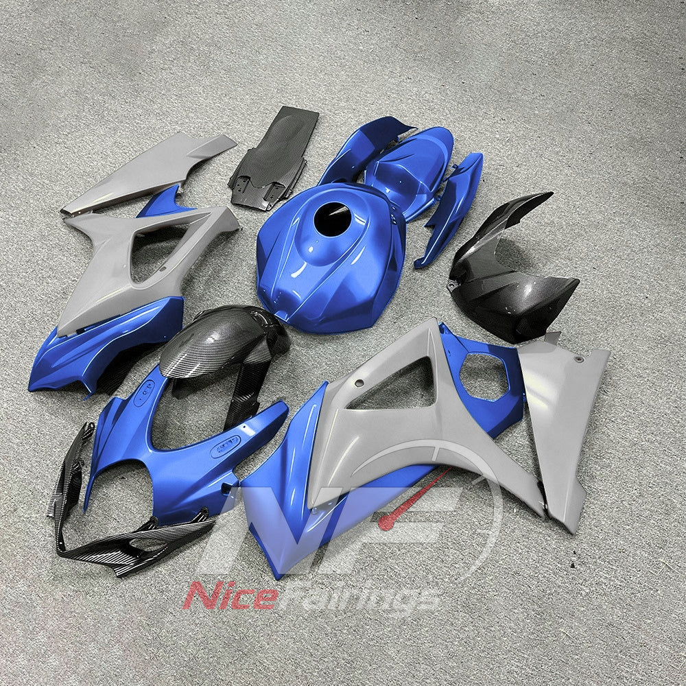 Custom-Painted Injection-Molded Fairing Set Compatible with Suzuki GSX-R1000 2007-2008 | NiceFairings - front angle image
