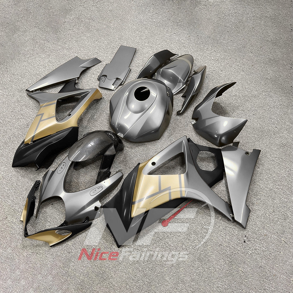 Replacement ABS Plastic Bodywork Kit Fits 2007-2008 Suzuki GSX-R1000 | NiceFairings - front angle image