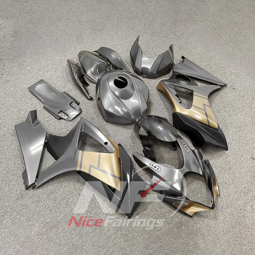 Replacement ABS Plastic Bodywork Kit Fits 2007-2008 Suzuki GSX-R1000 | NiceFairings - side angle image