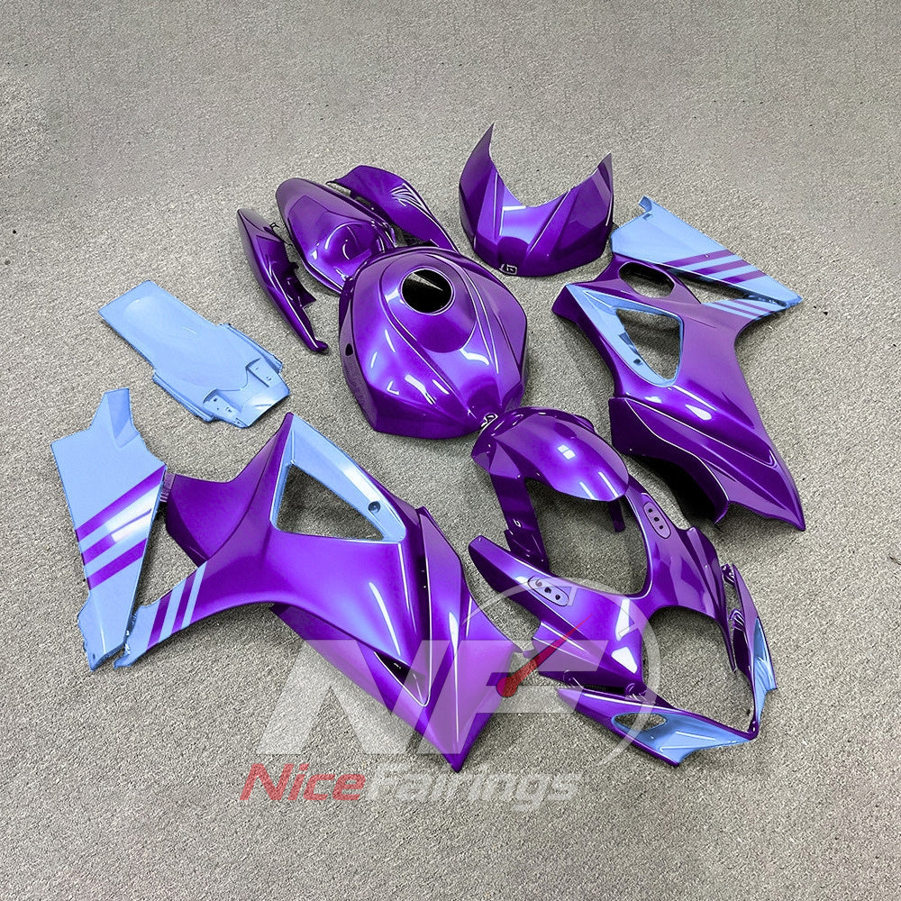 Custom-Painted ABS Plastic Fairing Set Fits 2007-2008 Suzuki GSX-R1000 | NiceFairings - side angle image