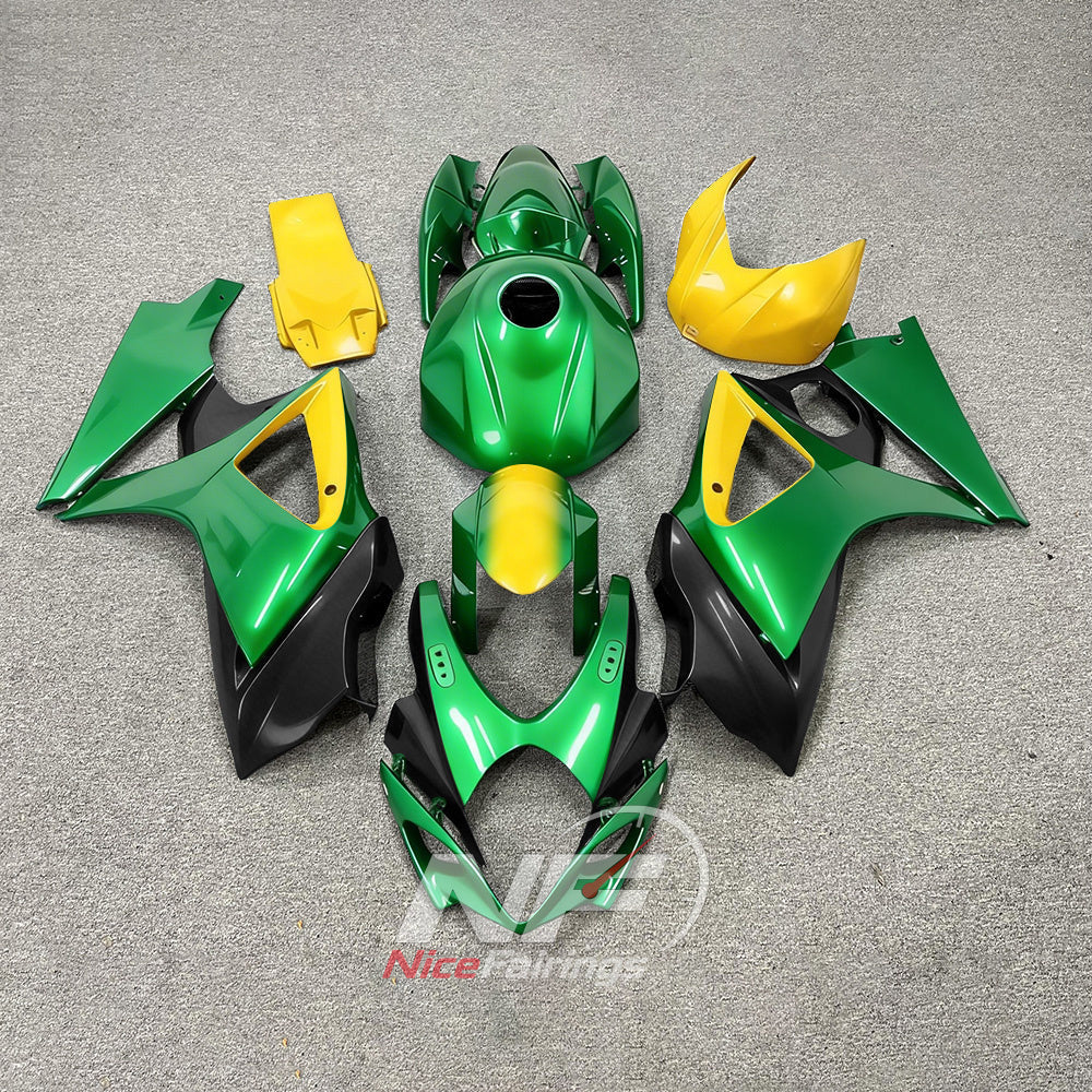 Aftermarket ABS Cowling Set Fits Suzuki GSX-R1000 2007-2008 | NiceFairings - paint design NO.7 option image