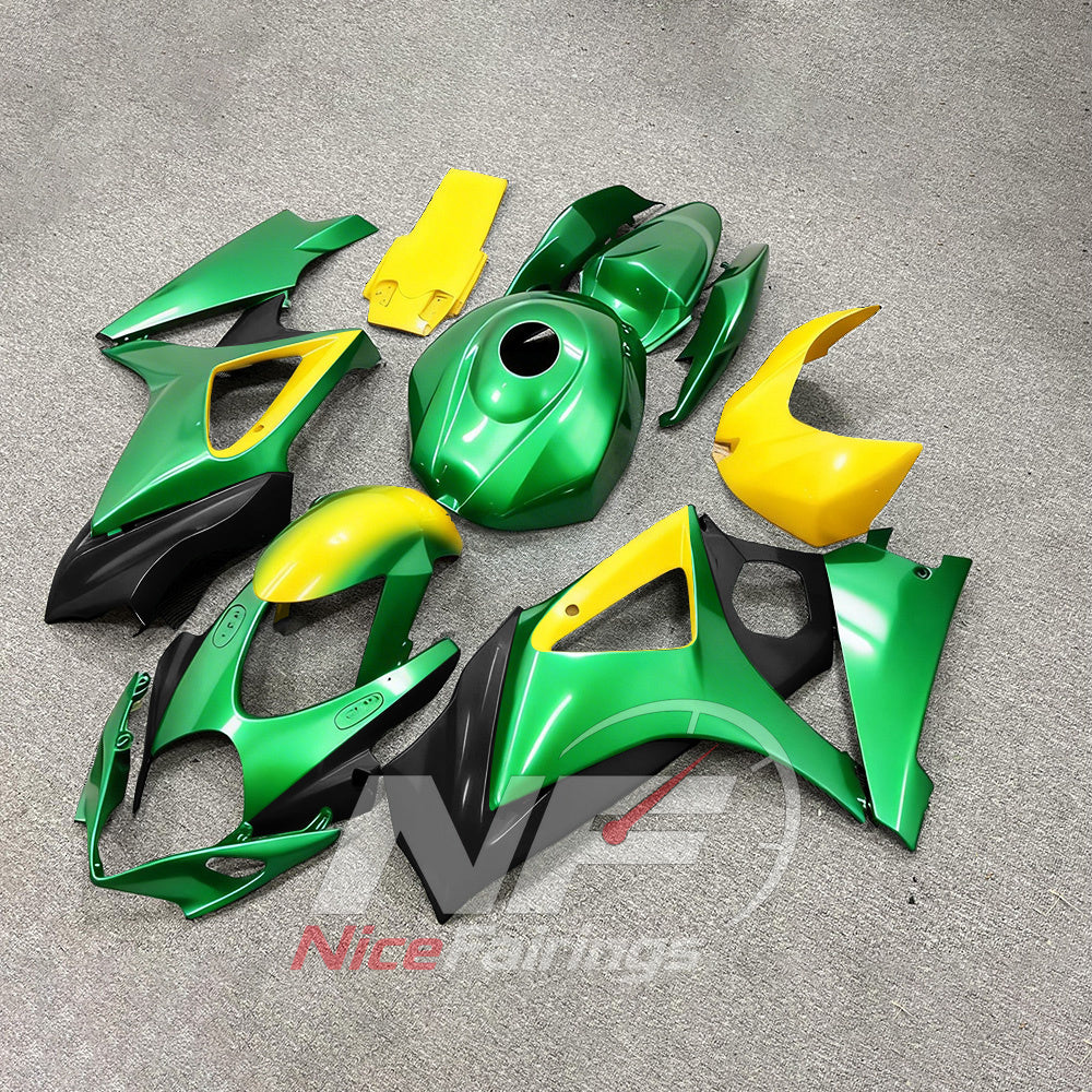 Painted Injection-Molded Bodywork Set Compatible with Suzuki GSX-R1000 2007-2008 | NiceFairings - side angle image