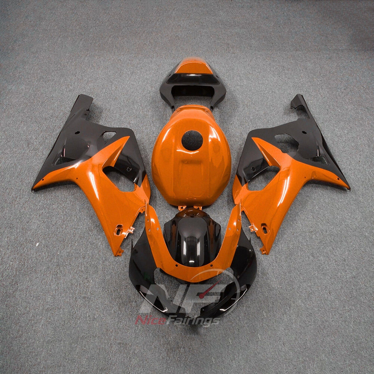 SUZUKI GSX-R600 GSX-R750 K1 2001-2003 - Orange Panel Finish - paint design NO.6 option image
