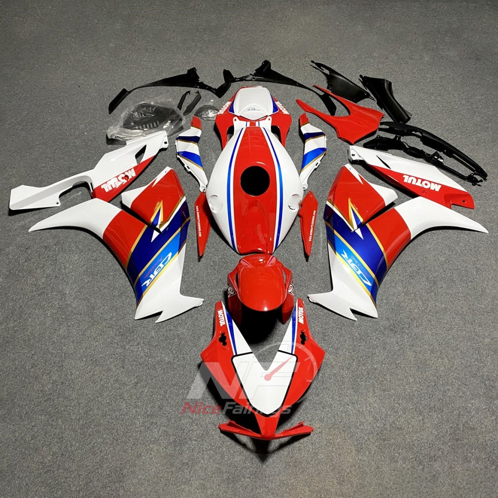 Red Sportbike Fairing Set Fits HONDA CBR1000RR 2012-2016 | NiceFairings - paint design NO.5 option image