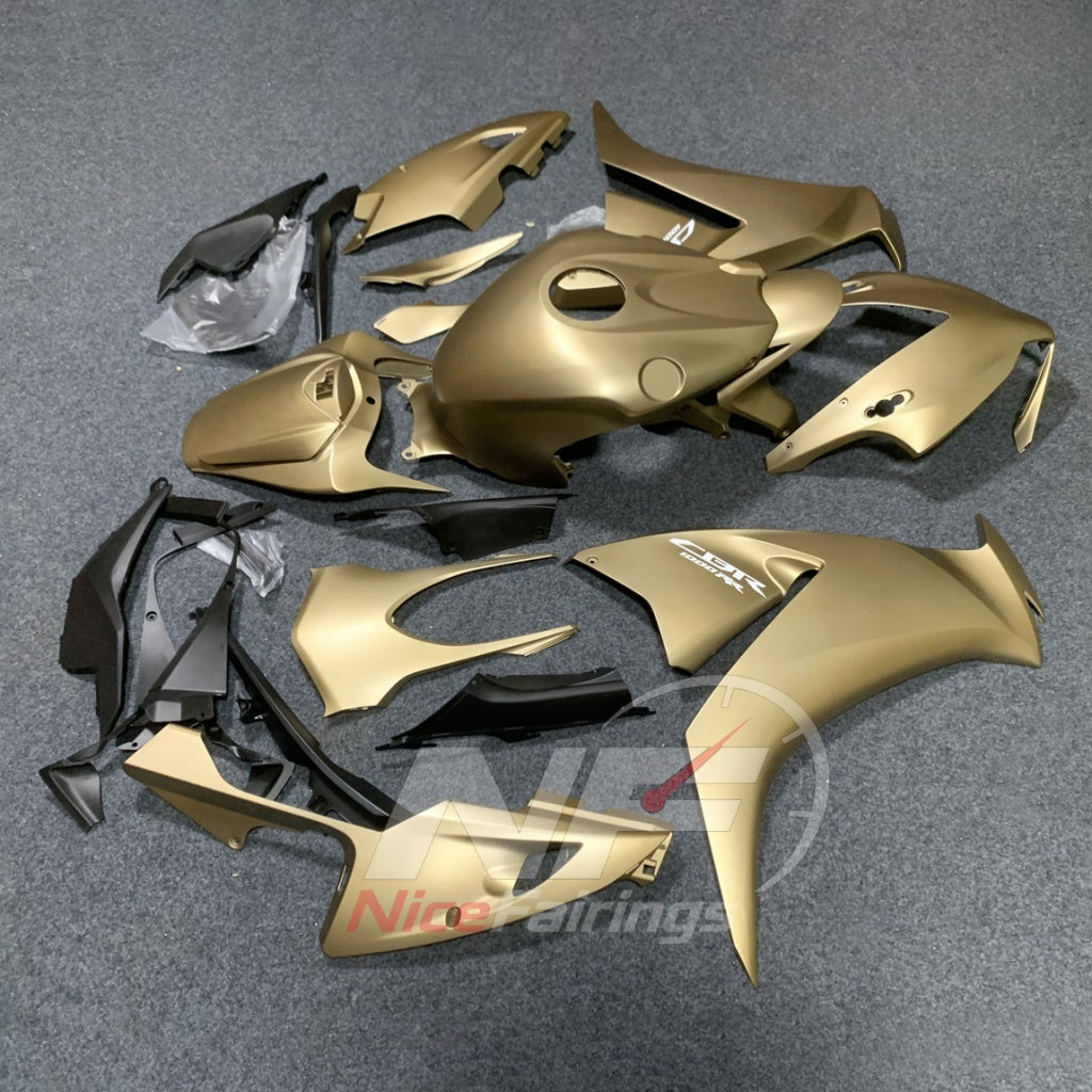 Painted Gold ABS Injection Fairing Kit Fits 2012-2016 HONDA CBR1000RR | NiceFairings - side angle image
