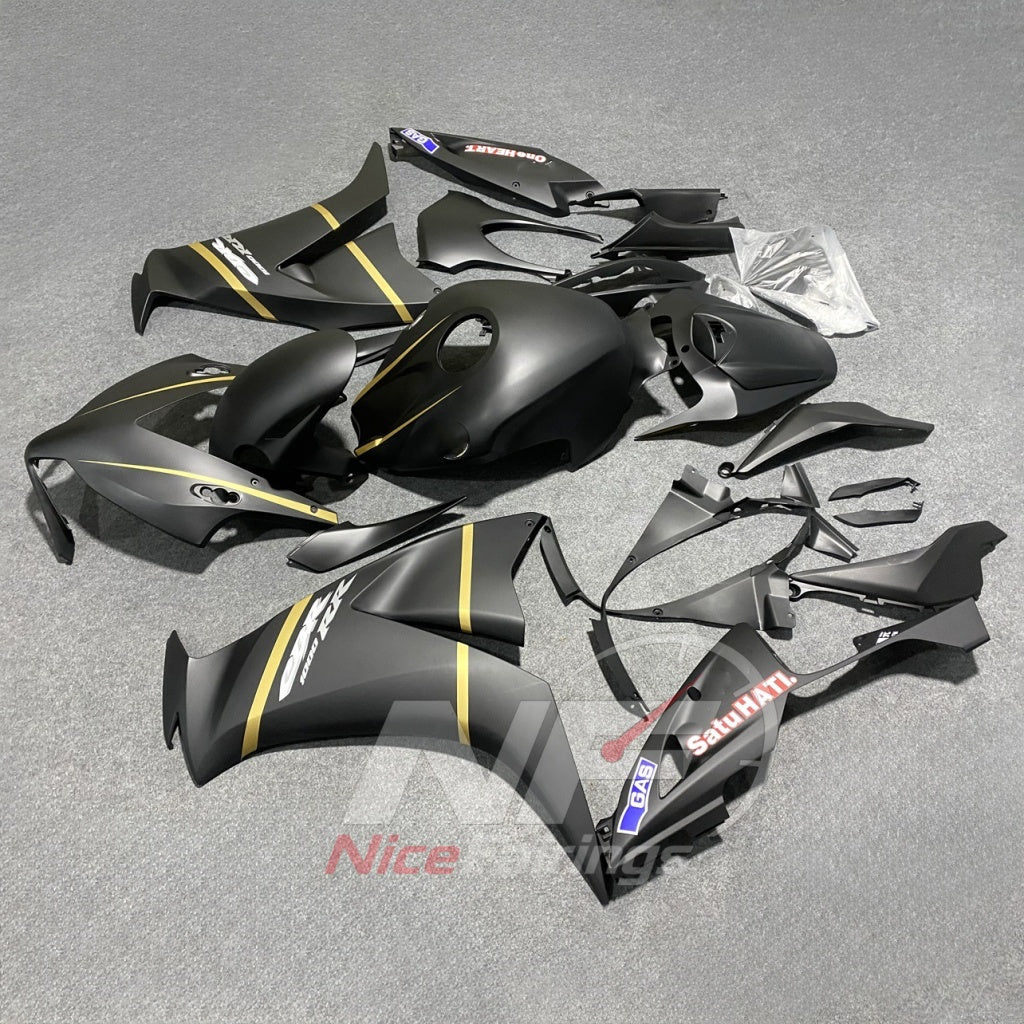 Aftermarket Black ABS Plastic Bodywork Kit Fits HONDA CBR1000RR 2012-2016 | NiceFairings - front angle image