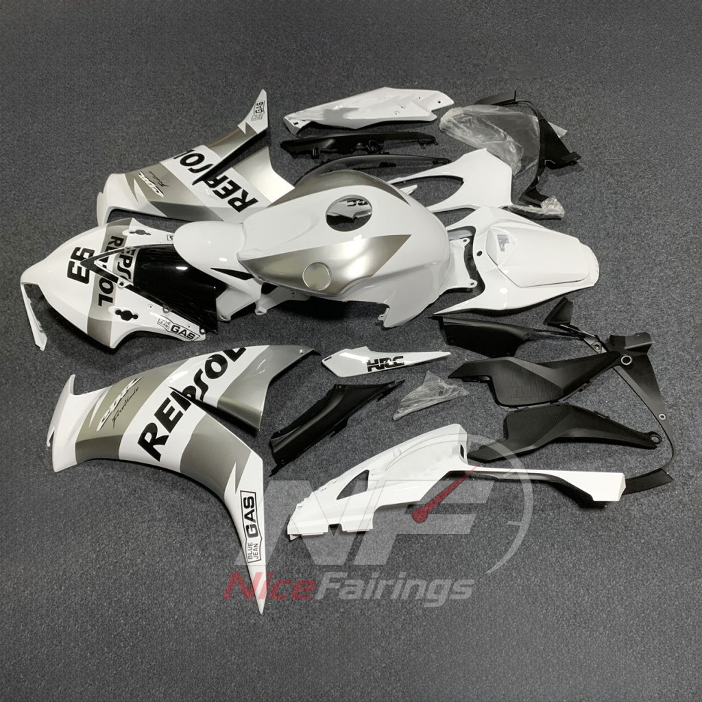 Custom-Painted White ABS Plastic Bodywork Kit Fits HONDA CBR1000RR 2012-2016 | NiceFairings - front angle image