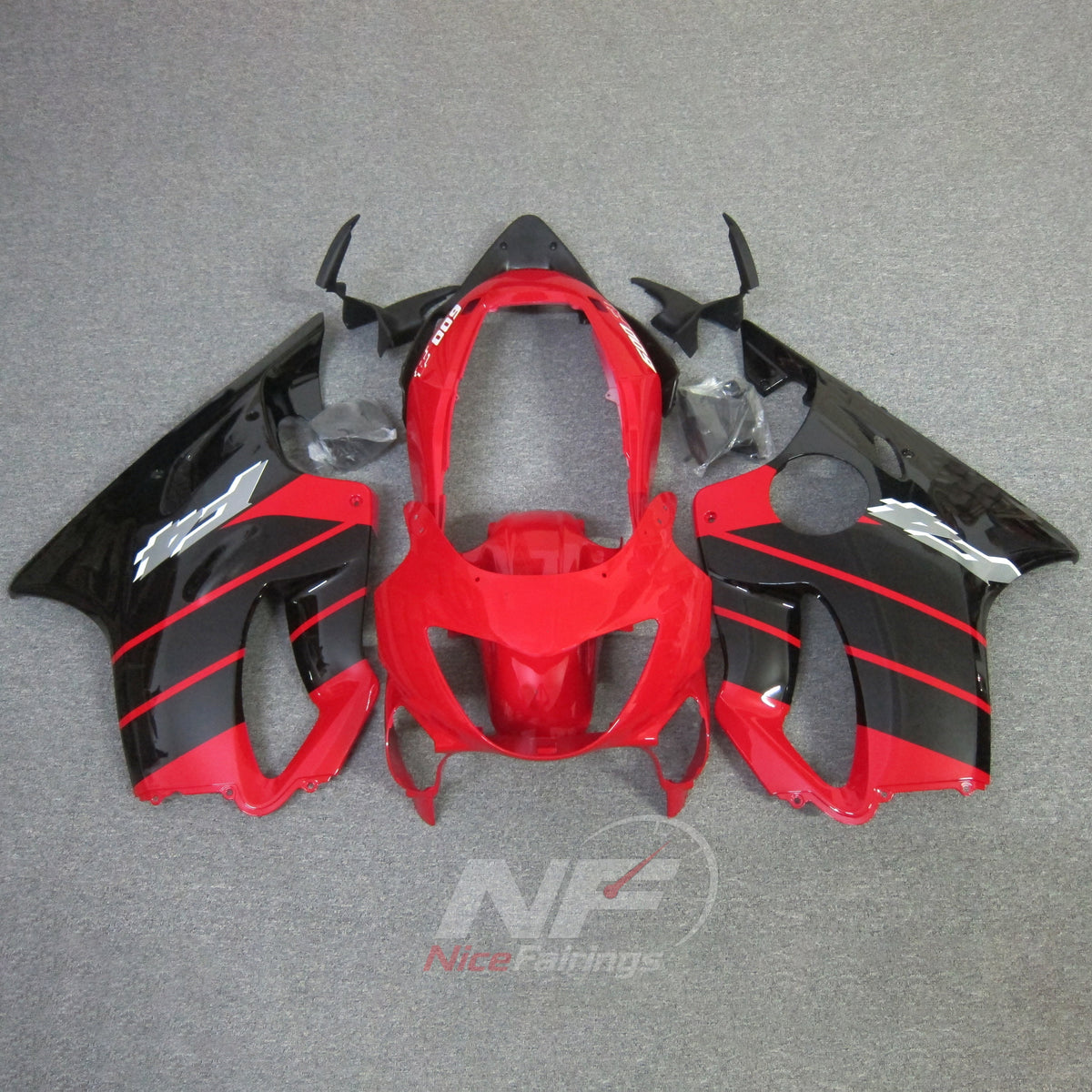 Custom Fairings Fit 1999-2000 HONDA CBR600 F4 - ABS Plastic - Red Black White | NiceFairings - main product image
