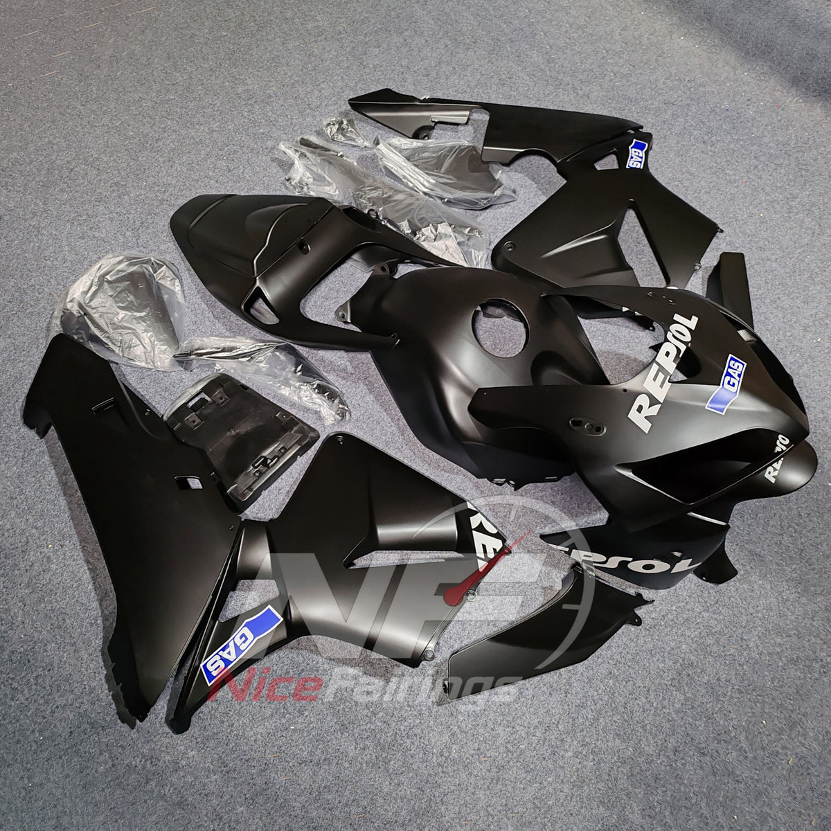 ABS Replacement Fairing Kit Compatible with Honda CBR600RR F5 2005-2006 | NiceFairings - front angle image