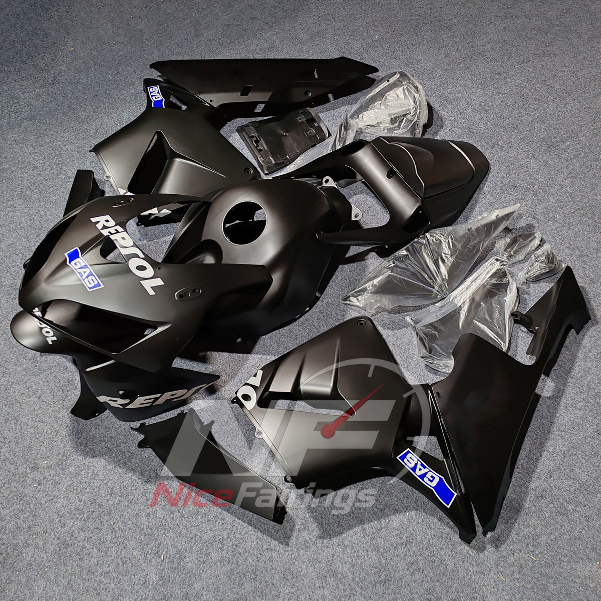ABS Replacement Fairing Kit Compatible with Honda CBR600RR F5 2005-2006 | NiceFairings - side angle image