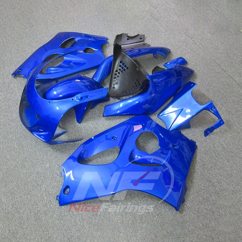 Fairing Kit Fits 1996-2000 SUZUKI GSXR600 - Blue ABS Plastic | NiceFairings - side angle image