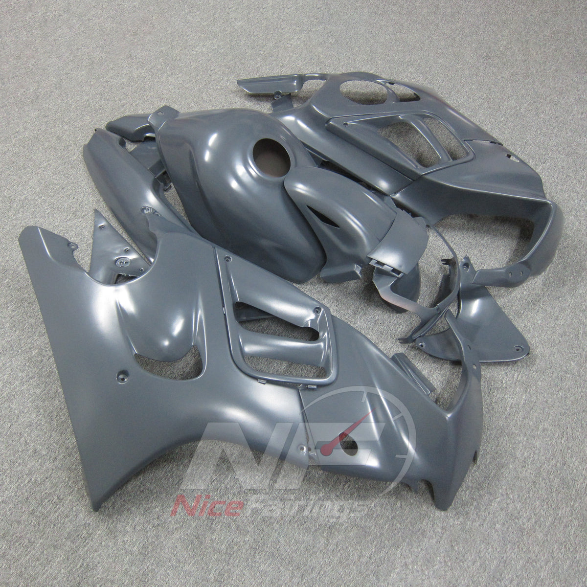 Fairings Kit Fits 1995-1996 HONDA CBR600 F3 - ABS Plastic - Gray | NiceFairings - front angle image