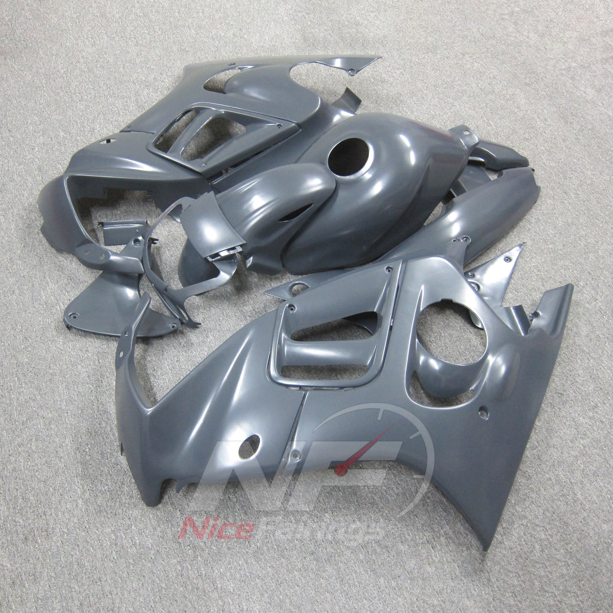 Fairings Kit Fits 1995-1996 HONDA CBR600 F3 - ABS Plastic - Gray | NiceFairings - side angle image