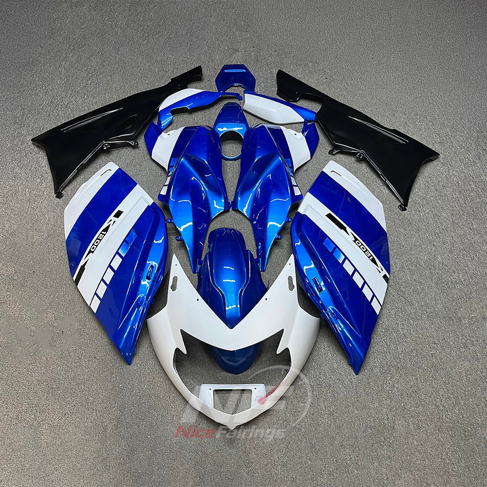 Replacement Fairings Fit 2005-2010 BMW K1200S - ABS Plastic Replacement Panels - Red Silver Black | NiceFairings - paint design NO.4 option image
