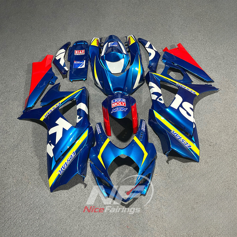 Replacement ABS Injection Fairing Kit Fits Suzuki GSX-R1000 2007-2008 | NiceFairings - paint design NO.2 option image