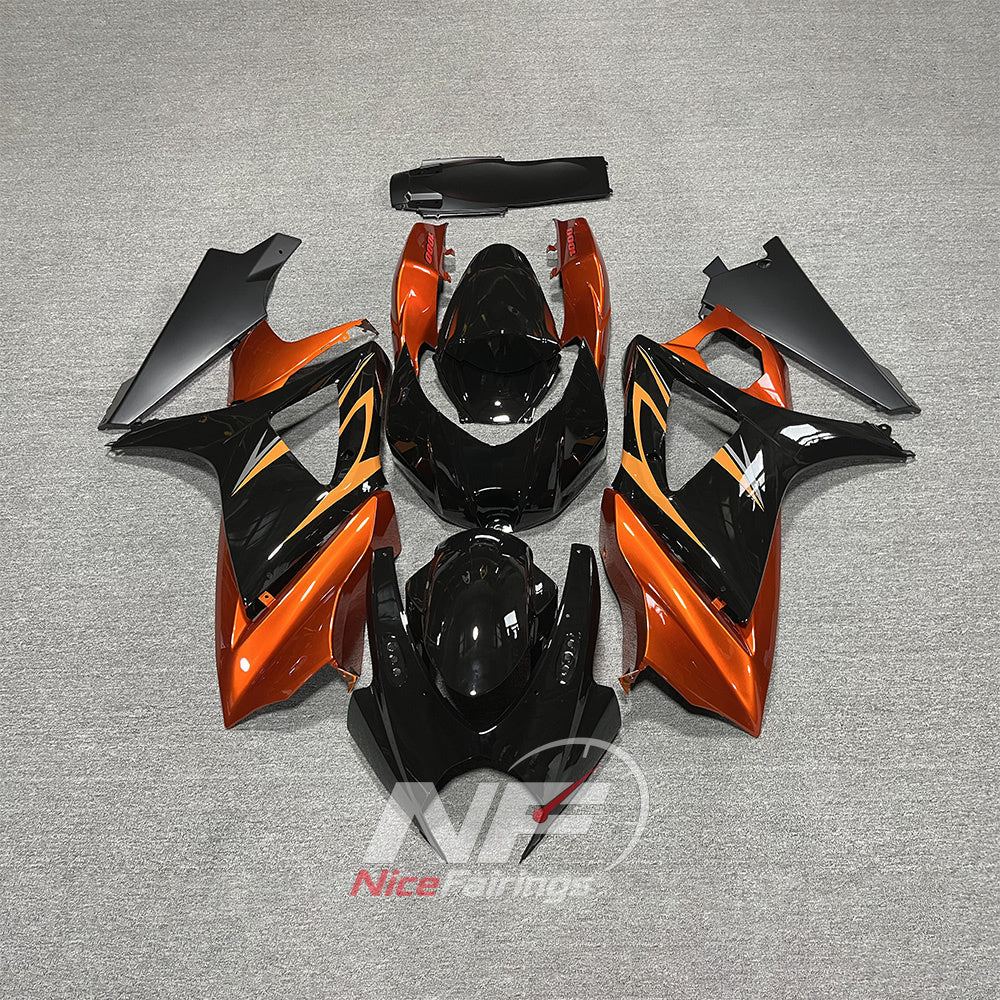 Motorcycle Fairing Panel Set Fits Suzuki GSX-R1000 2007-2008 | NiceFairings - paint design NO.2 option image