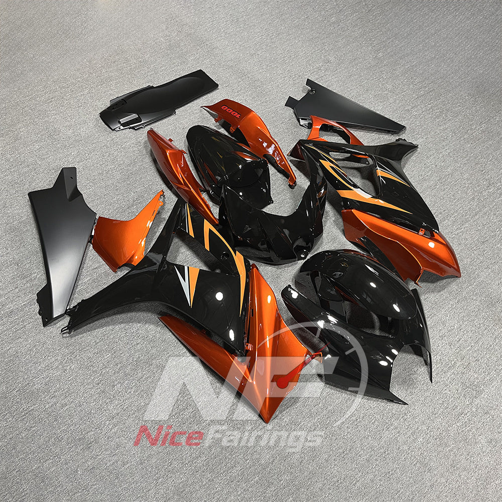 Custom-Painted ABS Cowling Panel Kit Fits 2007-2008 Suzuki GSX-R1000 | NiceFairings - front angle image