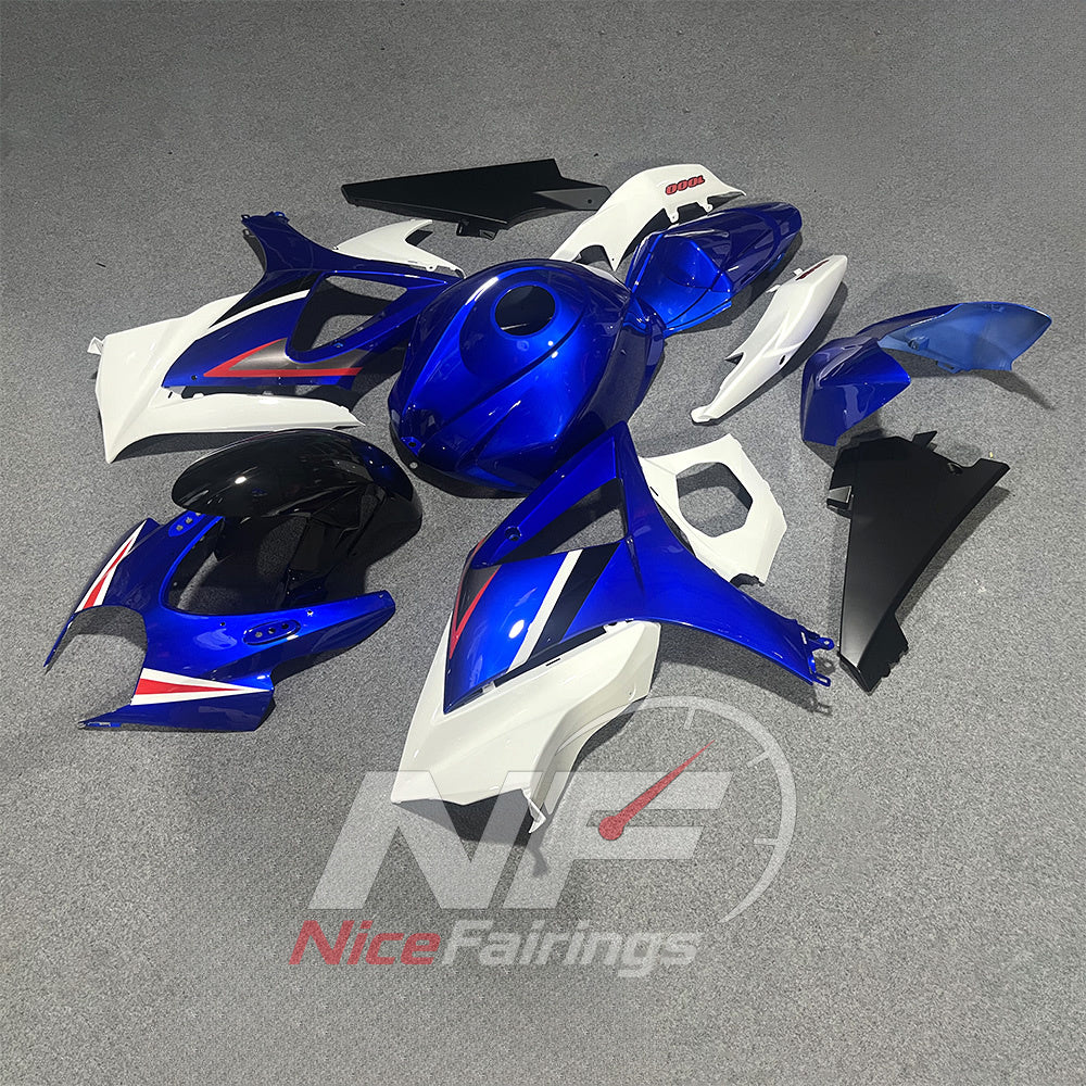 Painted Injection-Molded Panel Kit Compatible with Suzuki GSX-R1000 2007-2008 | NiceFairings - front angle image