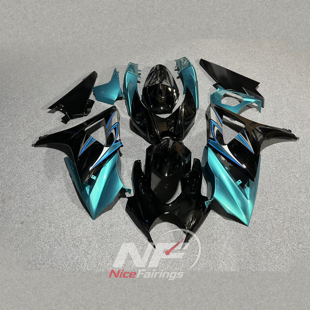 Motorcycle Fairing Panel Set Fits Suzuki GSX-R1000 2007-2008 | NiceFairings - paint design NO.4 option image