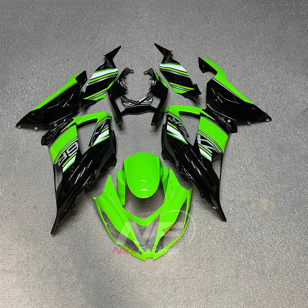 Aftermarket Replacement Body Panels Compatible with 2013-2018 KAWASAKI ZX6R | NiceFairings - paint design NO.3 option image