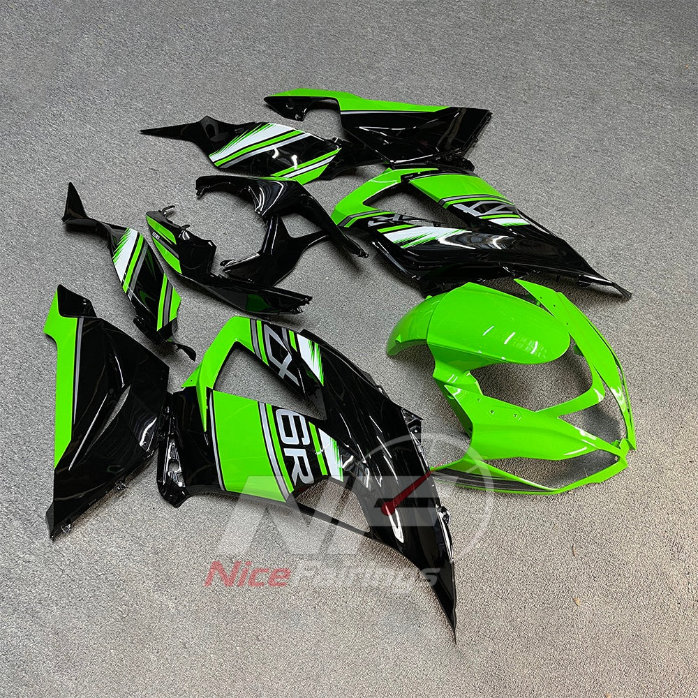 ABS Cowling Panels Compatible with 2013-2018 KAWASAKI ZX6R | NiceFairings - front angle image