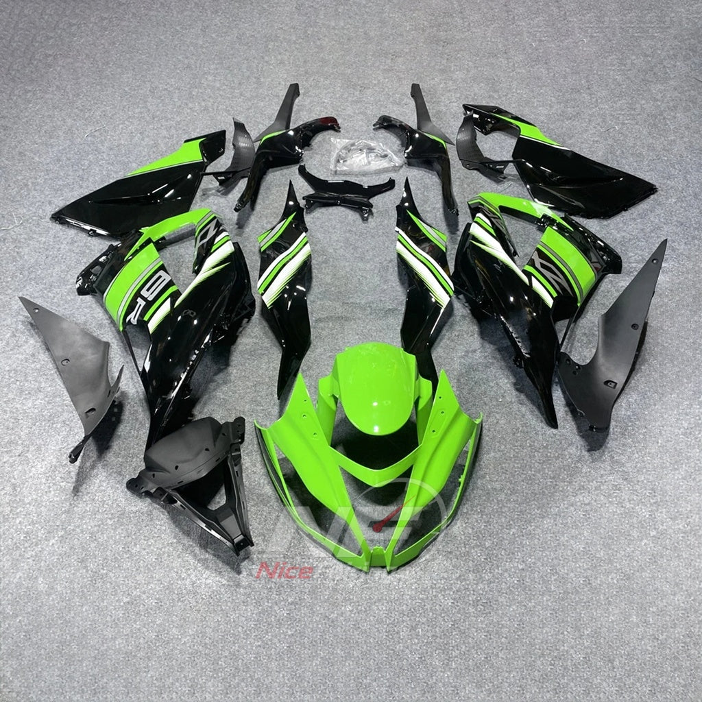 Aftermarket Replacement Body Panels Compatible with 2013-2018 KAWASAKI ZX6R | NiceFairings - paint design NO.9 option image