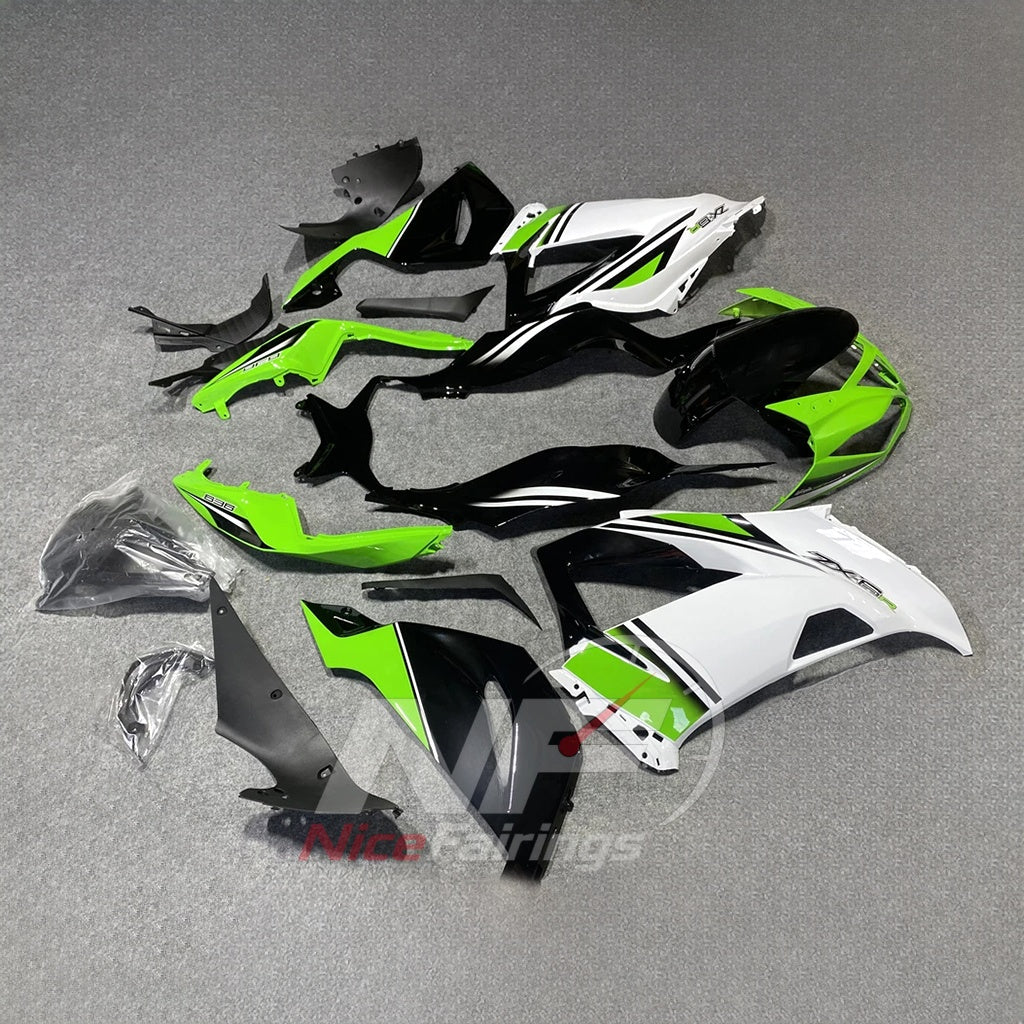 Painted Sportbike Fairing Set Fits KAWASAKI ZX6R 2013-2018 | NiceFairings - front angle image