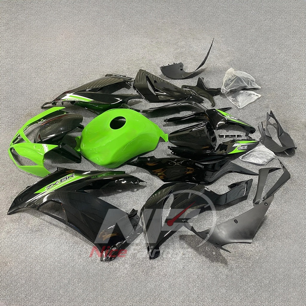 Sportbike Fairing Set Fits KAWASAKI ZX6R 2013-2018 | NiceFairings - front angle image