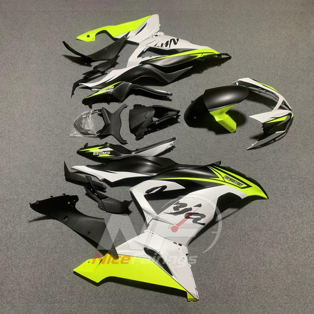 Replacement Injection-Molded Cowling Set Fits KAWASAKI ZX6R 2013-2018 | NiceFairings - front angle image