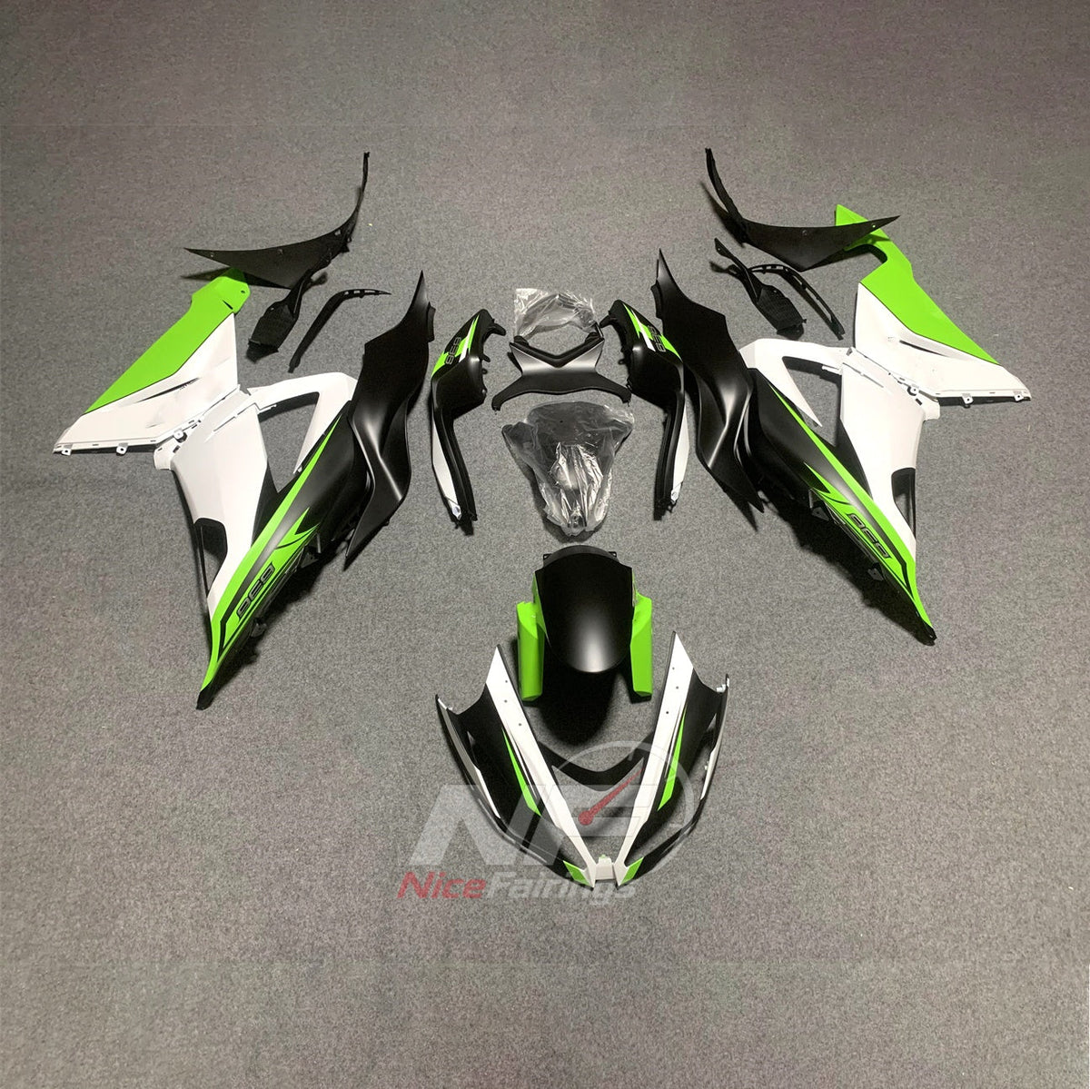 Custom-Painted Injection-Molded Bodywork Set Fits 2013-2018 KAWASAKI ZX6R | NiceFairings - paint design NO.9 option image