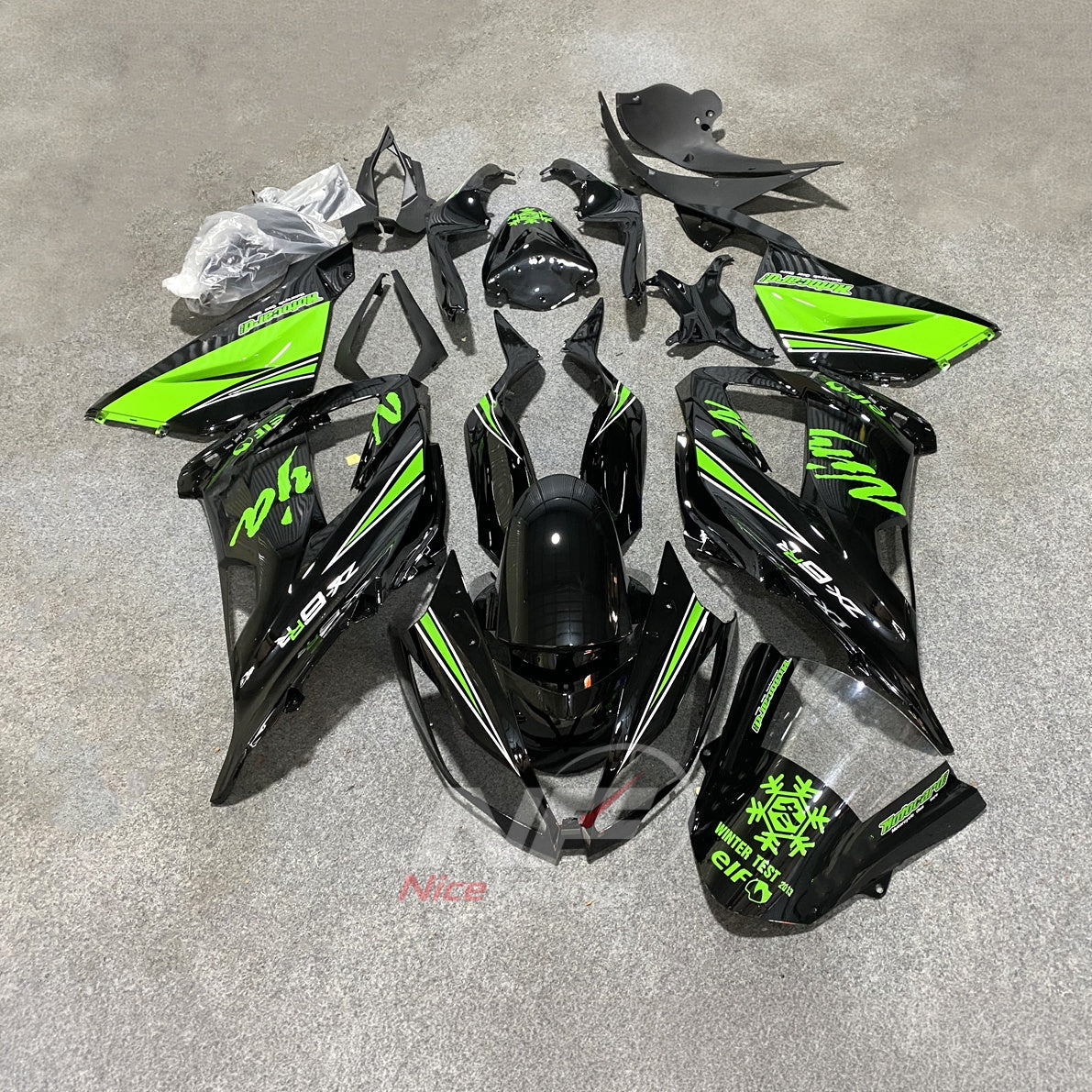 Aftermarket Replacement Body Panels Compatible with 2013-2018 KAWASAKI ZX6R | NiceFairings - main product image