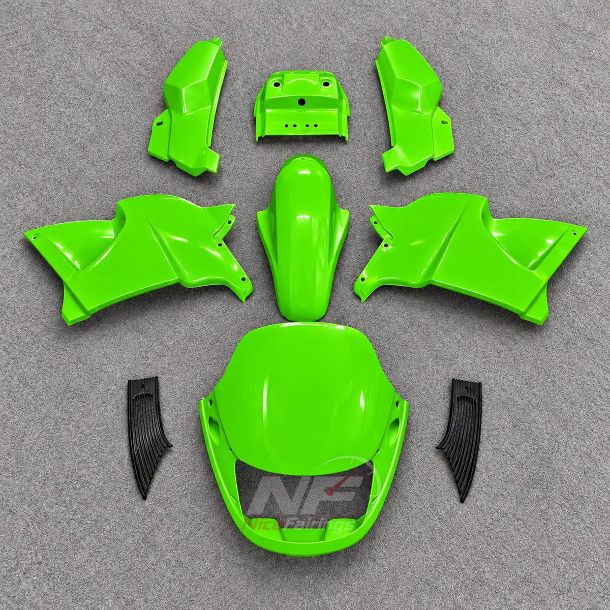 ABS Plastic Fairing Kit Fits 1991-1994 KAWASAKI KLE500 - Injection-Molded Body Panels - Red White | NiceFairings - paint design NO.4 option image