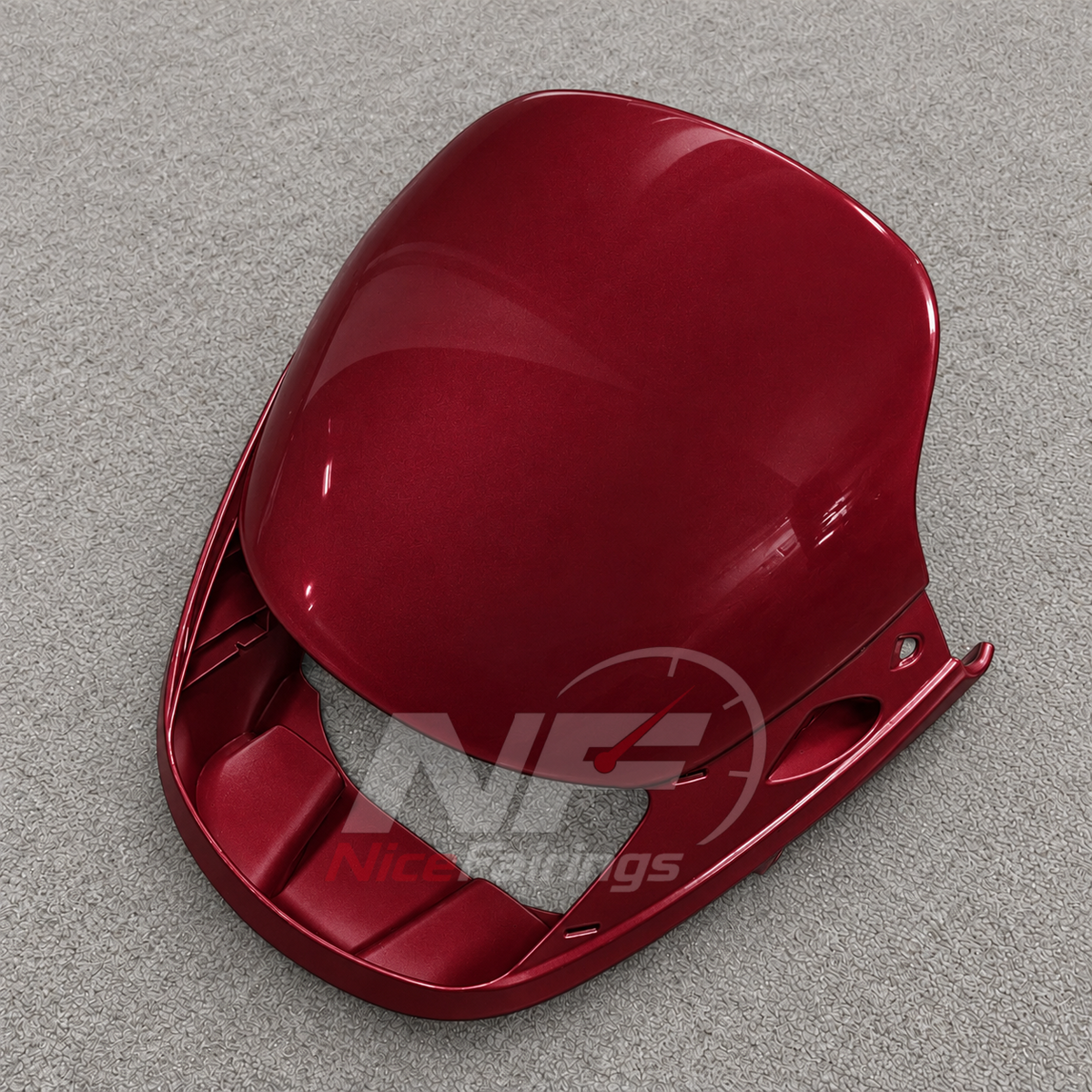 Aftermarket Fairing Kit Fits 1991-1994 KAWASAKI KLE500 - Injection-Molded ABS Plastic - Wine Red Cream | NiceFairings - rear angle image