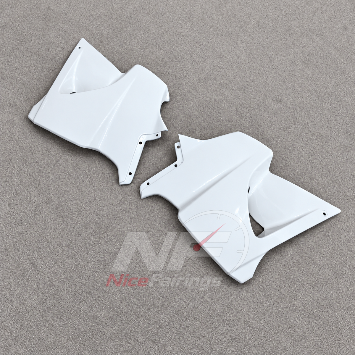 Replacement Fairings Fit 1991-1994 KAWASAKI KLE500 - Handmade ABS Plastic - Black White | NiceFairings - front angle image