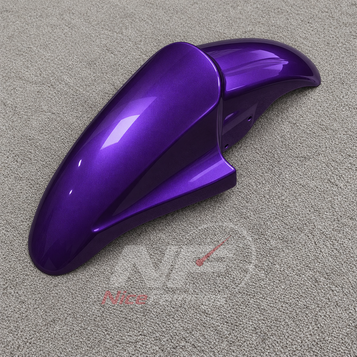 Custom Fairings Fit 2005-2008 KAWASAKI KLE500 - Injection-Molded ABS Plastic - Metallic Purple | NiceFairings - side angle image