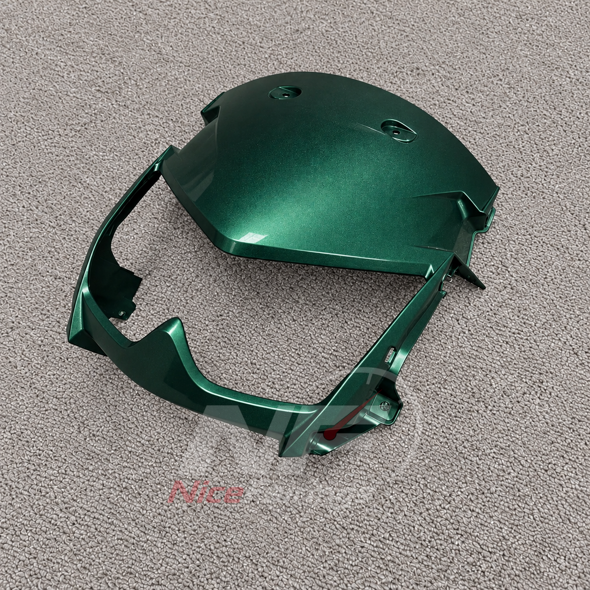 Replacement Fairings Fit 2005-2008 KAWASAKI KLE500 - Injection-Molded ABS Plastic - Dark Green | NiceFairings - front angle image